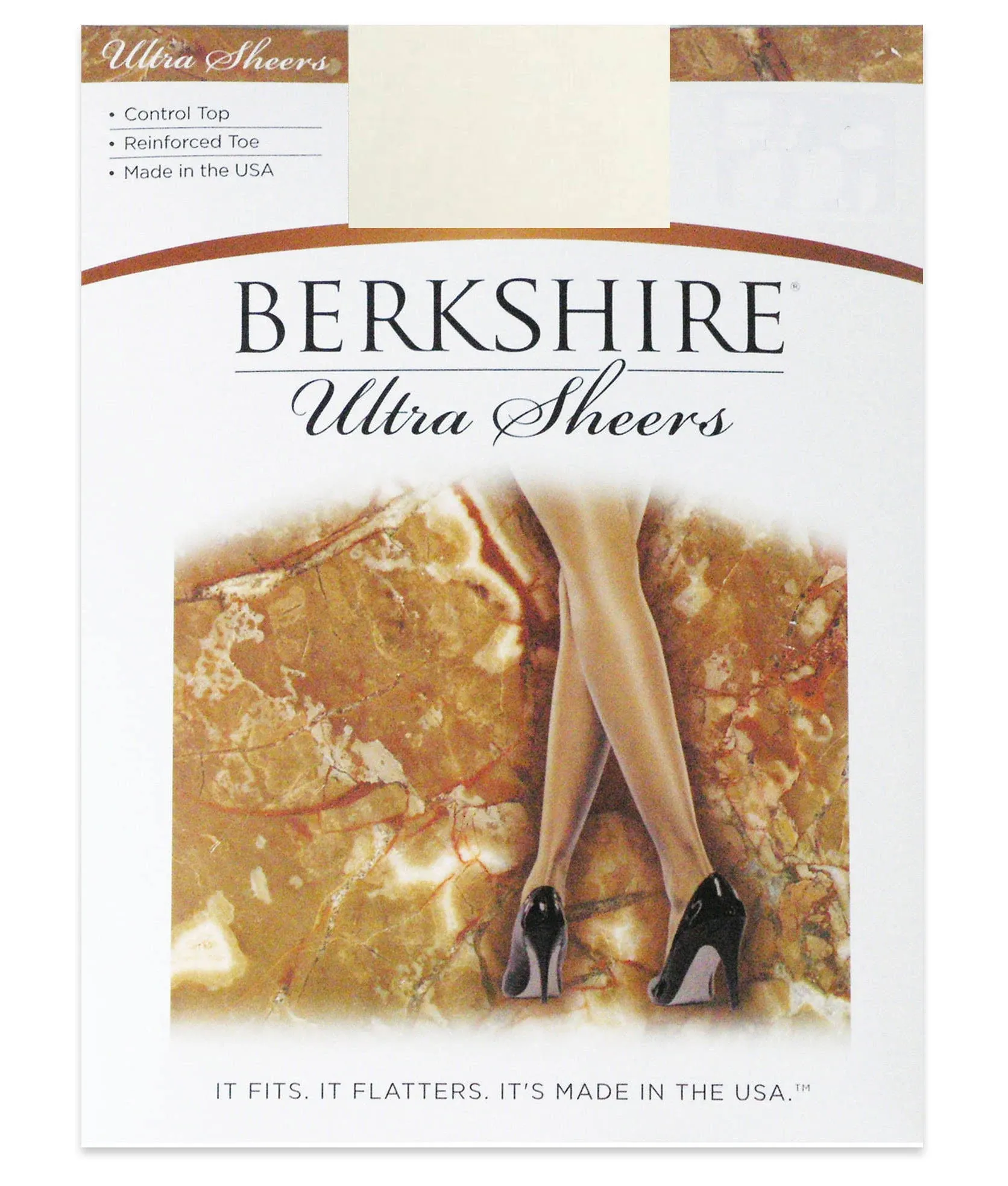 Berkshire Women's Ultra Sheer Control Top Pantyhose 4419 - Reinforced Toe