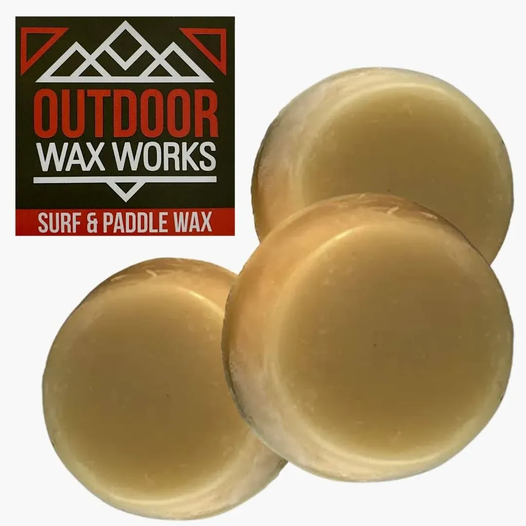 Outdoor Wax Works Eco Friendly Surf Board Wax Organic Beeswax Surfer Grip ...