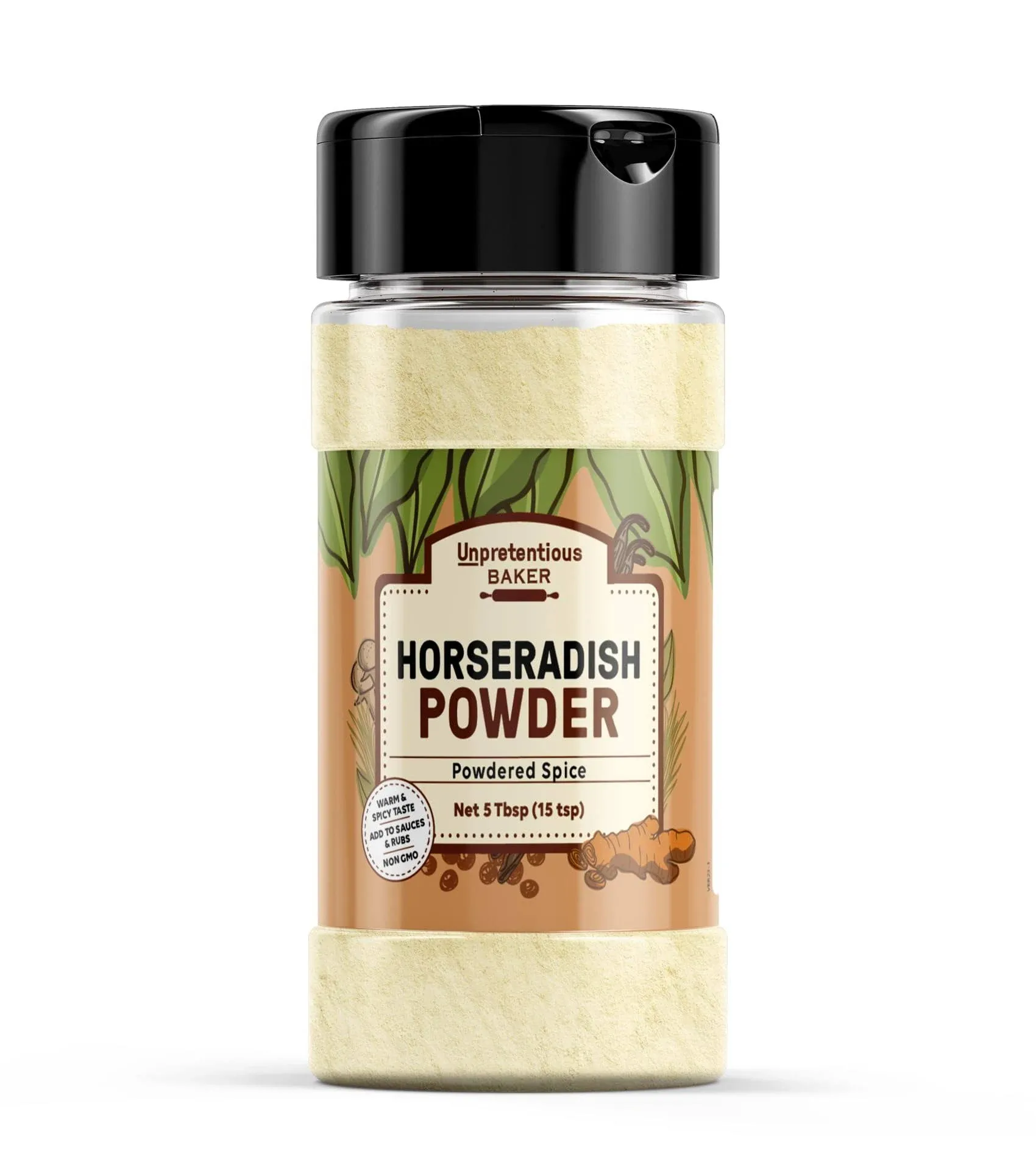 Unpretentious Horseradish Powder, 5 Tbsp, Spicy Root Powder, Sharp & Strong Taste ...