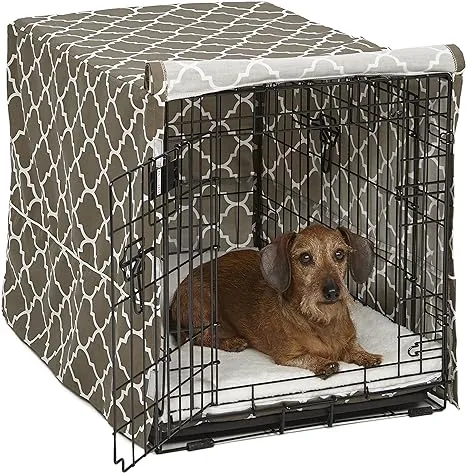 QuietTime Defender Covella Dog Crate Cover (Brown - 30 inch Crate), Midwest