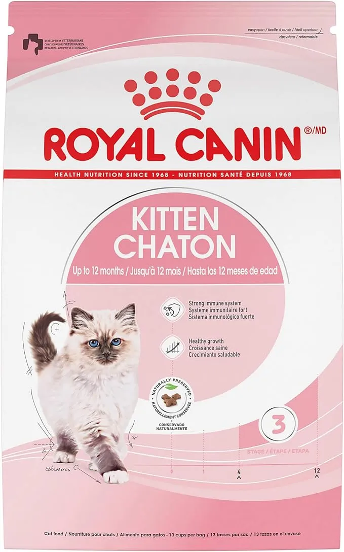 Royal Canin Feline Health Nutrition Kitten Dry Cat Food, 3 Pound