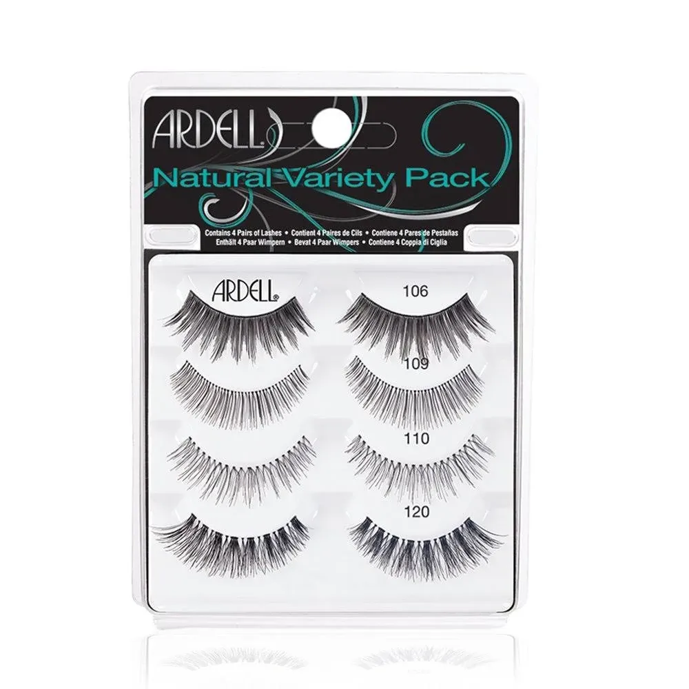 Ardell Fauxmink Wispies - Lot of 4 Lightweight with KNOT-FREE Invisiband 16 PAIR