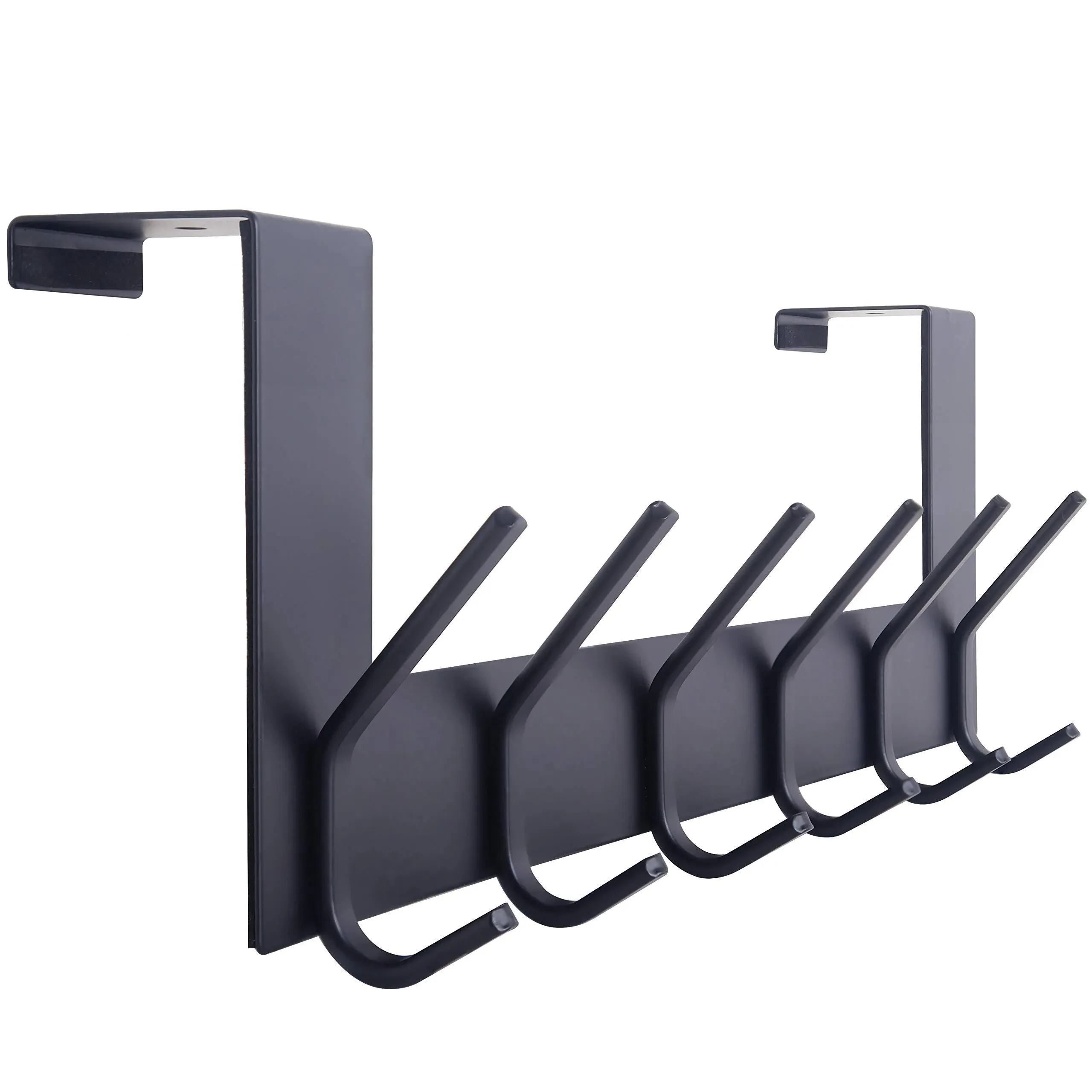 WEBI Over The Door Hook Door Hanger:Over The Door Towel Rack with 6 Coat Hooks ...