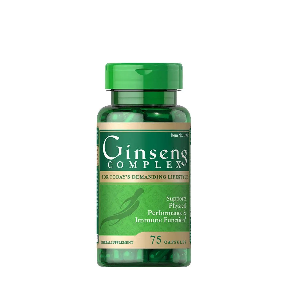 Ginseng Complex 75 Caps Panax Ginseng/Americ<wbr/>an Chinese Ginseng/B-12/R<wbr/>oyal Jelly