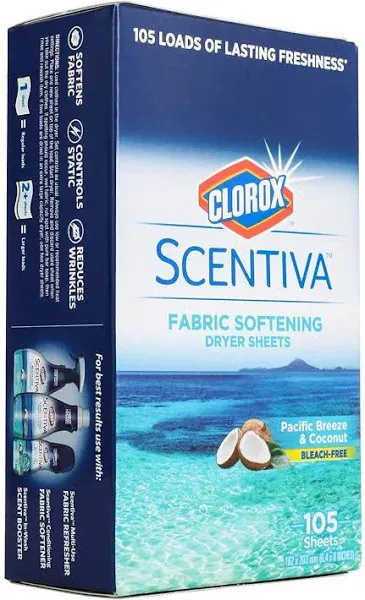 Clorox Scentiva Fabric Softening Dryer Sheets