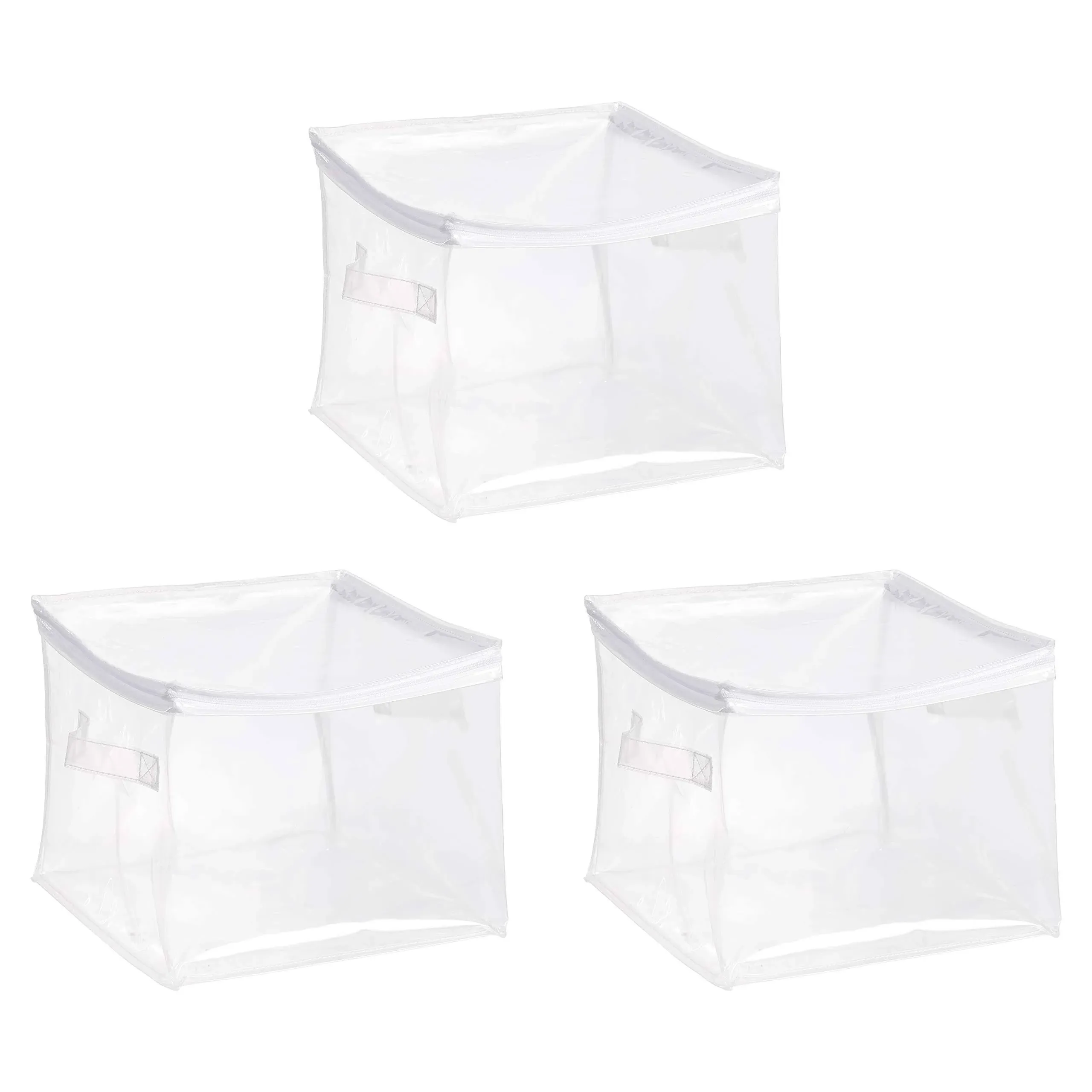 Basics Clear Zippered Organizers, 3-Pack