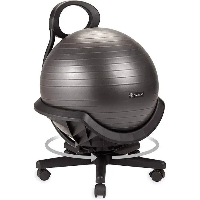 Ultimate Balance Ball Chair Swivel Base Exercise Stability Yoga Ball Ergonomic