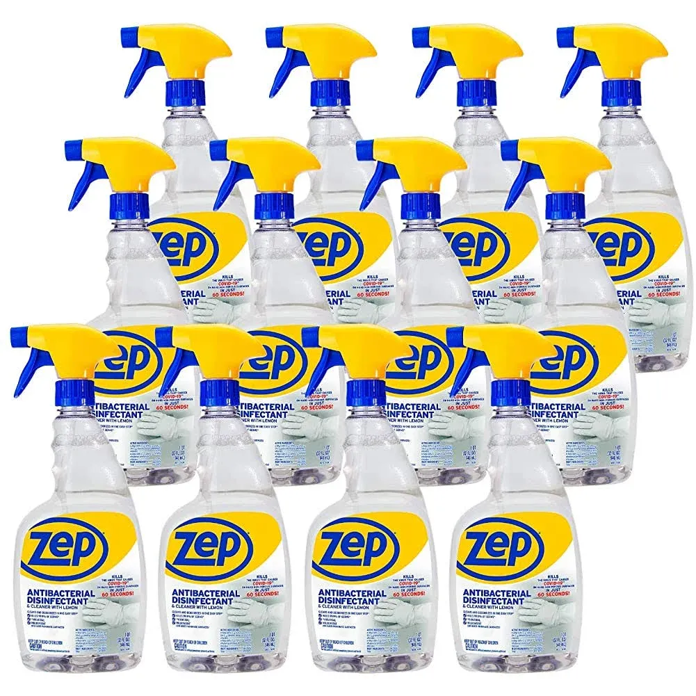 Zep 32 oz Antibacterial Disinfectant & Cleaner with Lemon