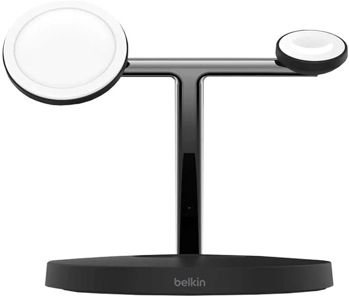 Belkin 3-in-1 Wireless Charger with Magsafe Charging 15W Black