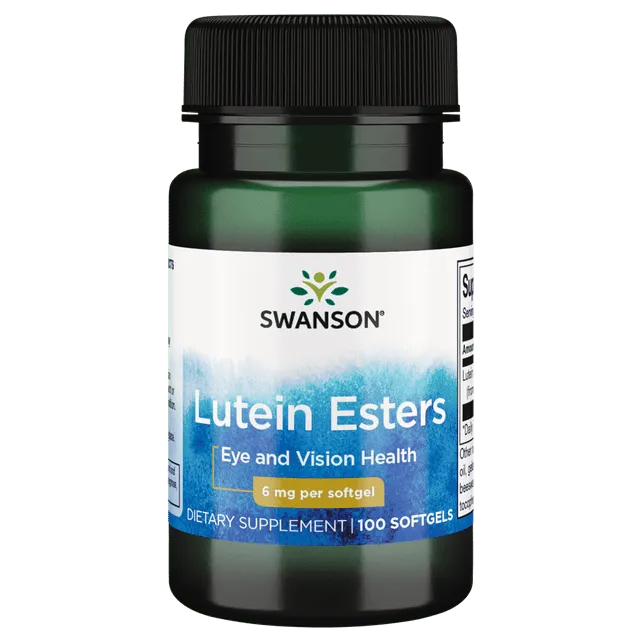 Swanson Premium Lutein Esters - Featuring Lutemax Vitamin | 6 mg | 100 Soft Gels