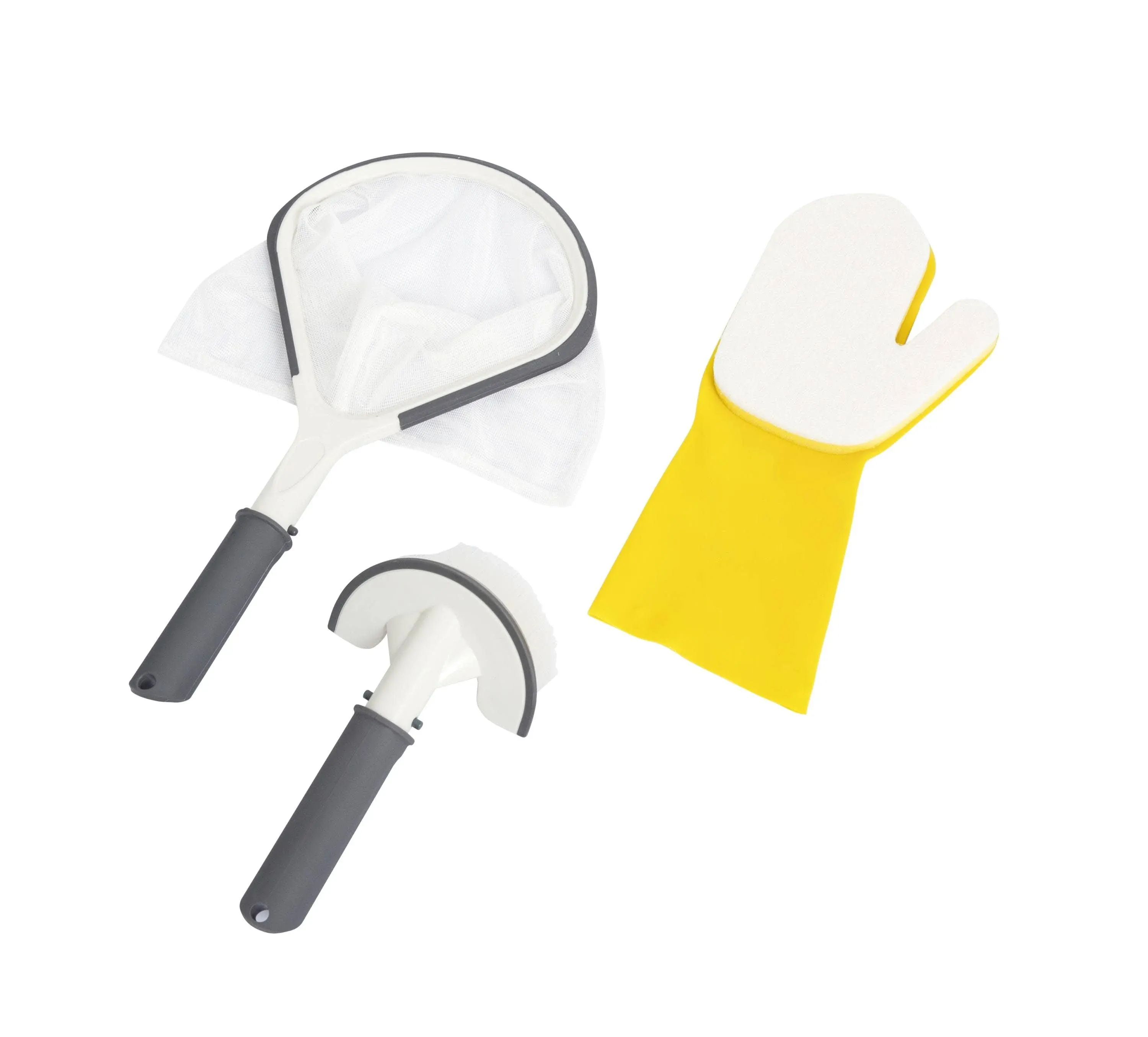 Saluspa All-In-One 3 Piece Maintenance Cleaning Tool Accessory Set with Scrub Br