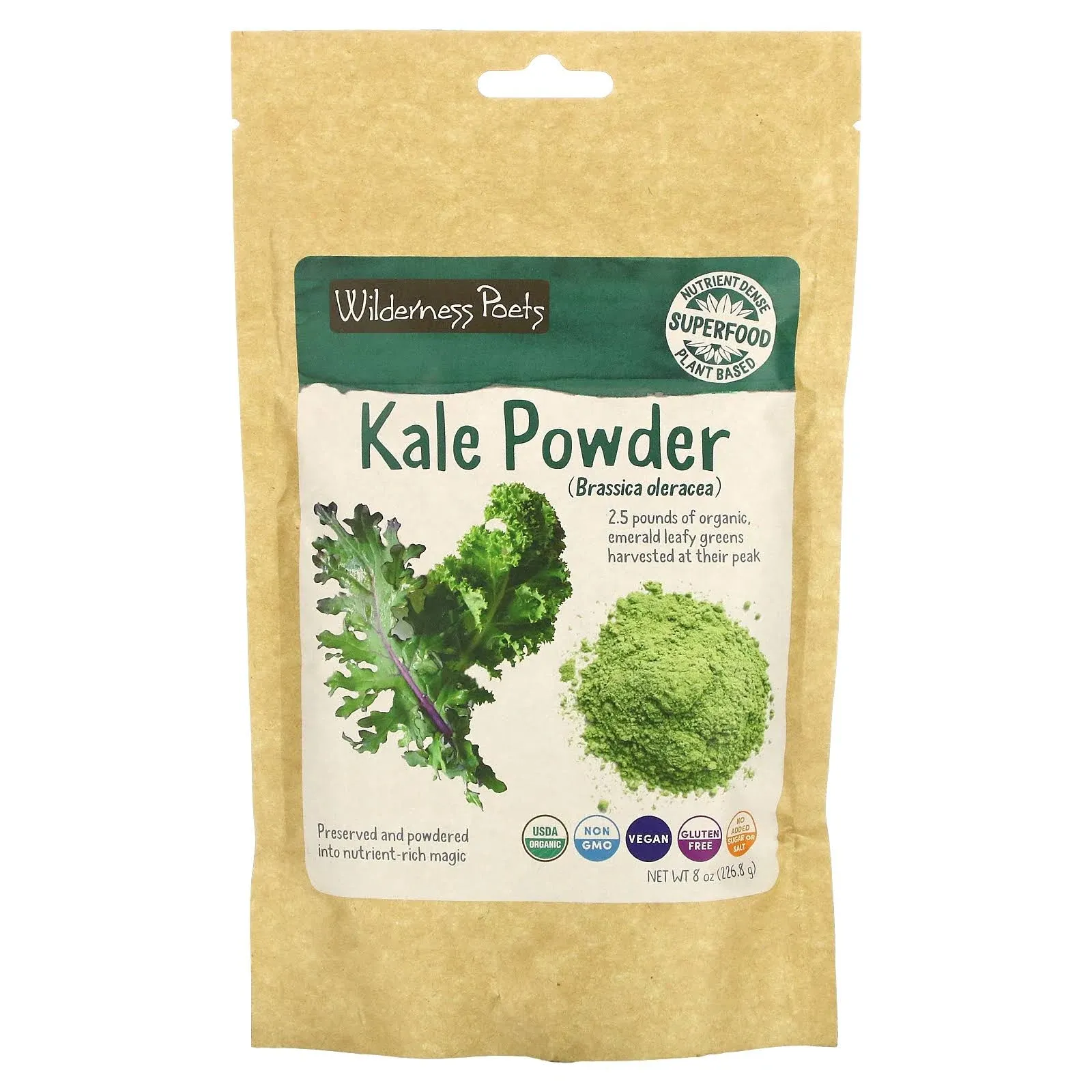 Wilderness Poets, Kale Powder, 8 oz (226.8 g)