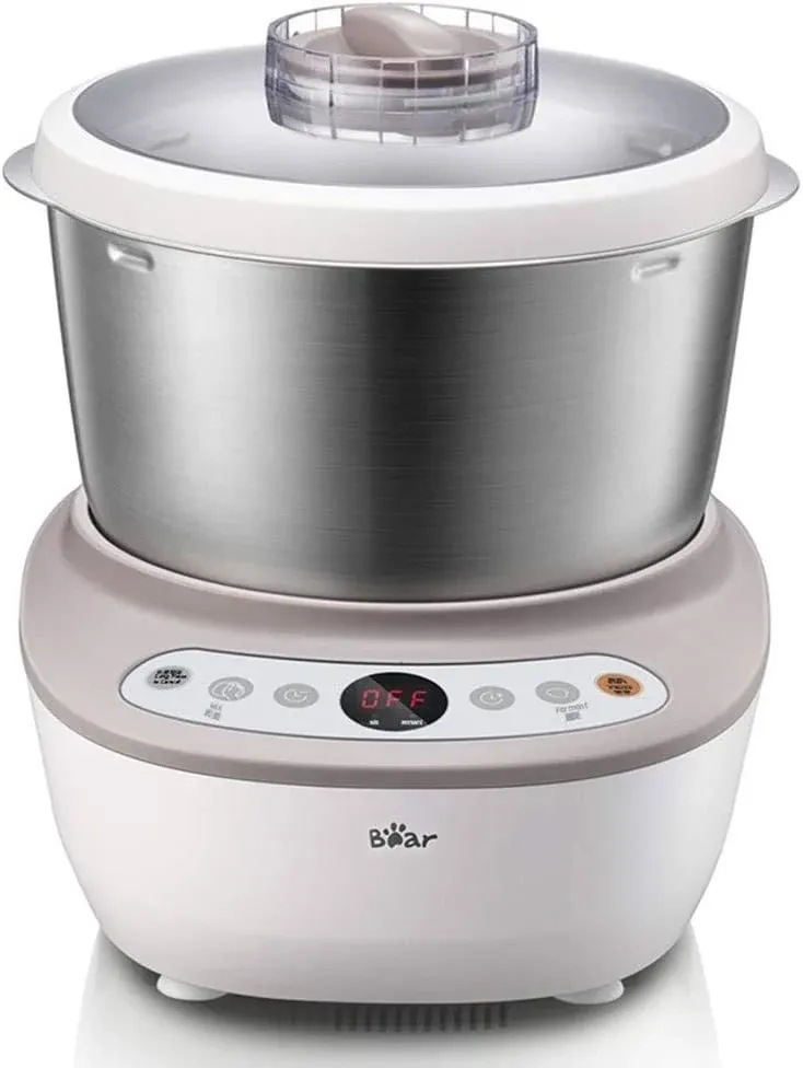 Bear Dough Maker HMJ-A50B1 with Ferment Function,Face-up Touch Panel Dough Mixer with Pre-Set,4.5Qt