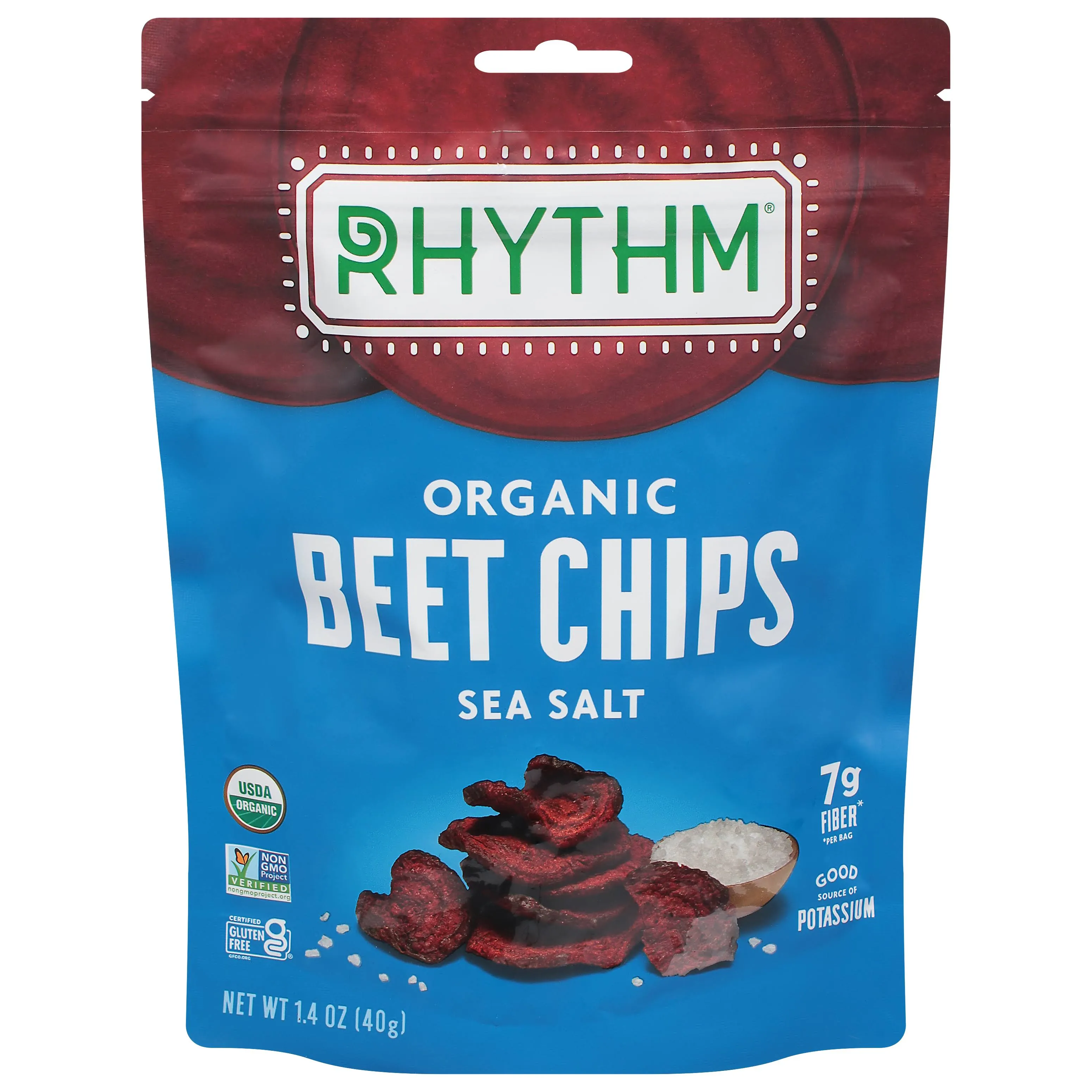 Rhythm Beet Chips, Organic, Sea Salt - 1.4 oz