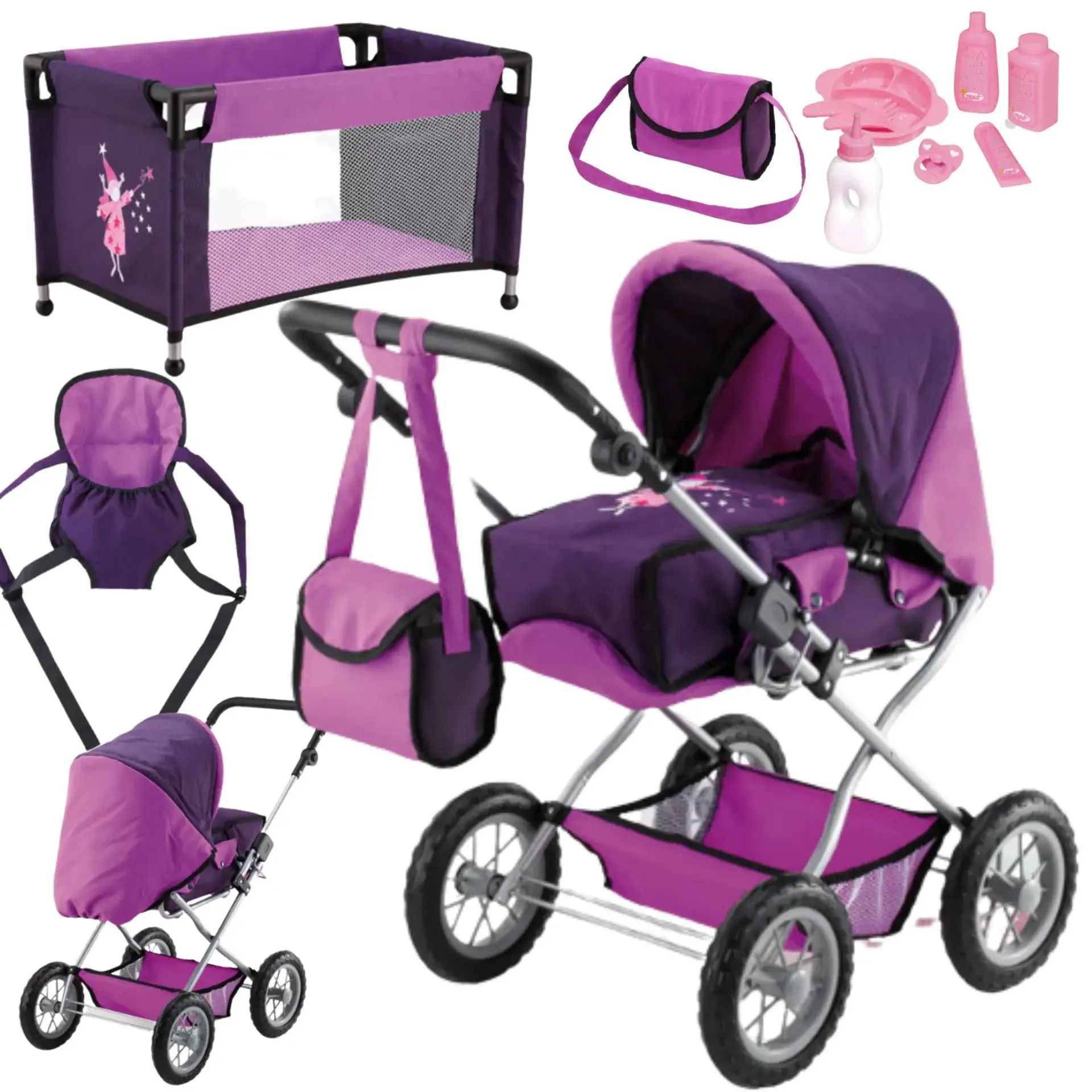 Bayer Baby Doll Pram Combi Grande Set