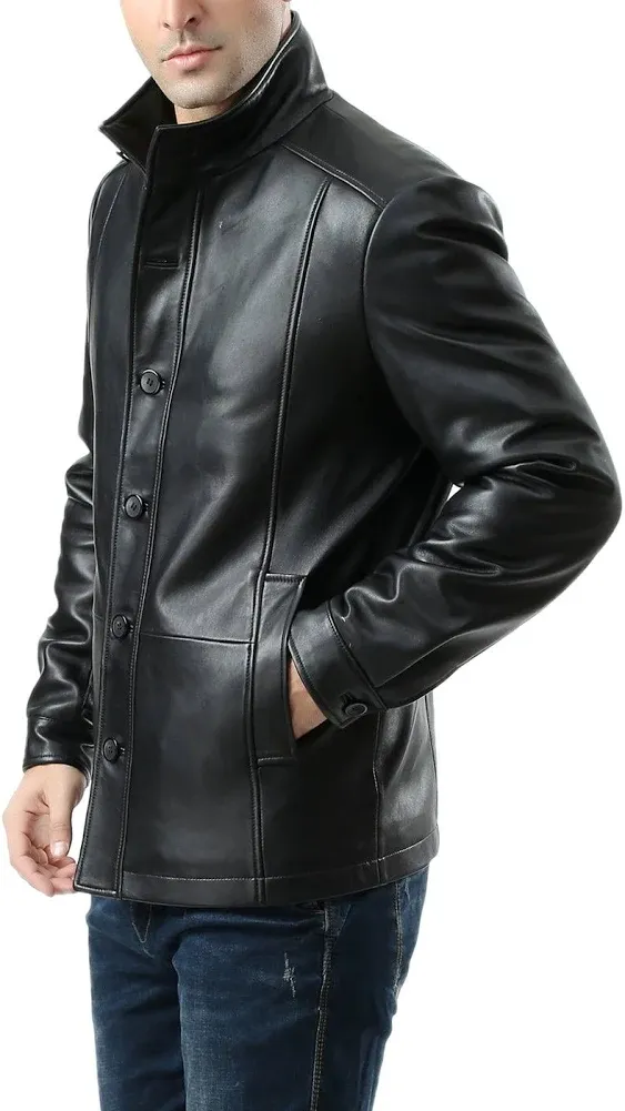 BGSD Men's Brady New Zealand Lambskin Leather City Jacket