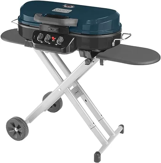 Coleman RoadTrip 285 Portable Stand-Up Propane Grill, Gas Grill with 3 Adjustable Burners & Instastart Push-Button Ignition; Great for Camping, Tailgating, BBQ, Parties, Backyard, Patio & More