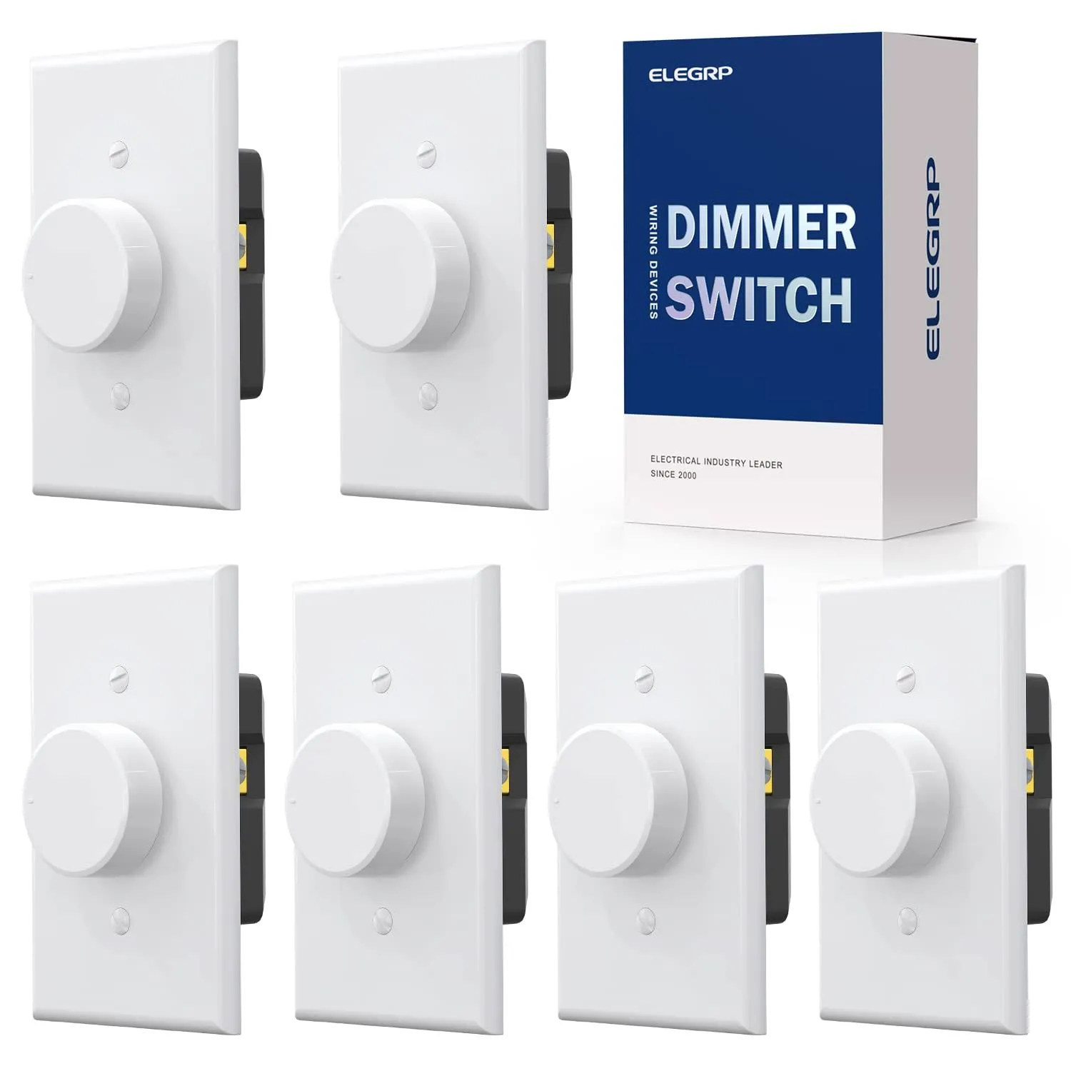 ELEGRP Digital Rotating Dimmer Switch for Dimmable LED, CFL and Incandescent ...