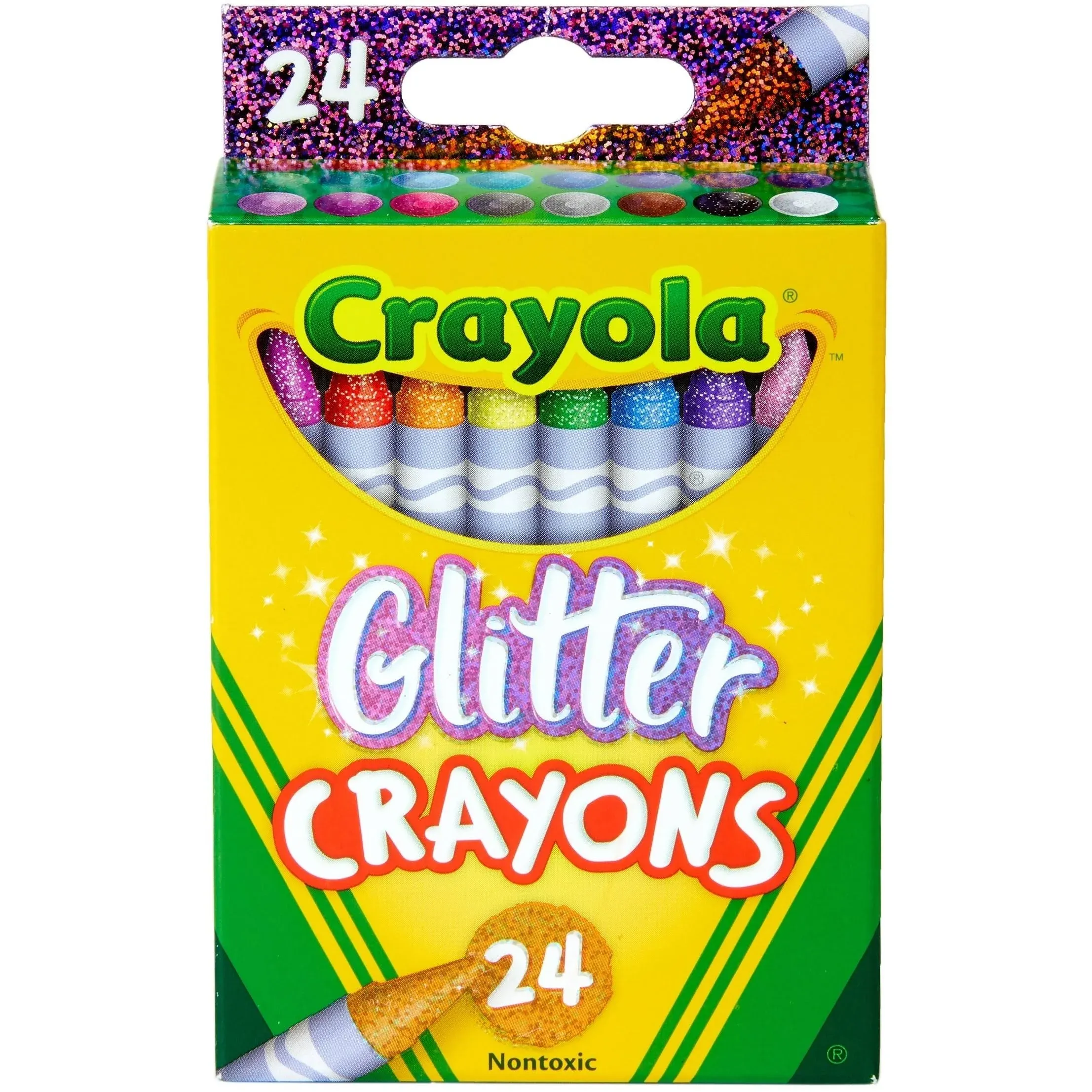 Crayola Crayons, Glitter - 24 crayons