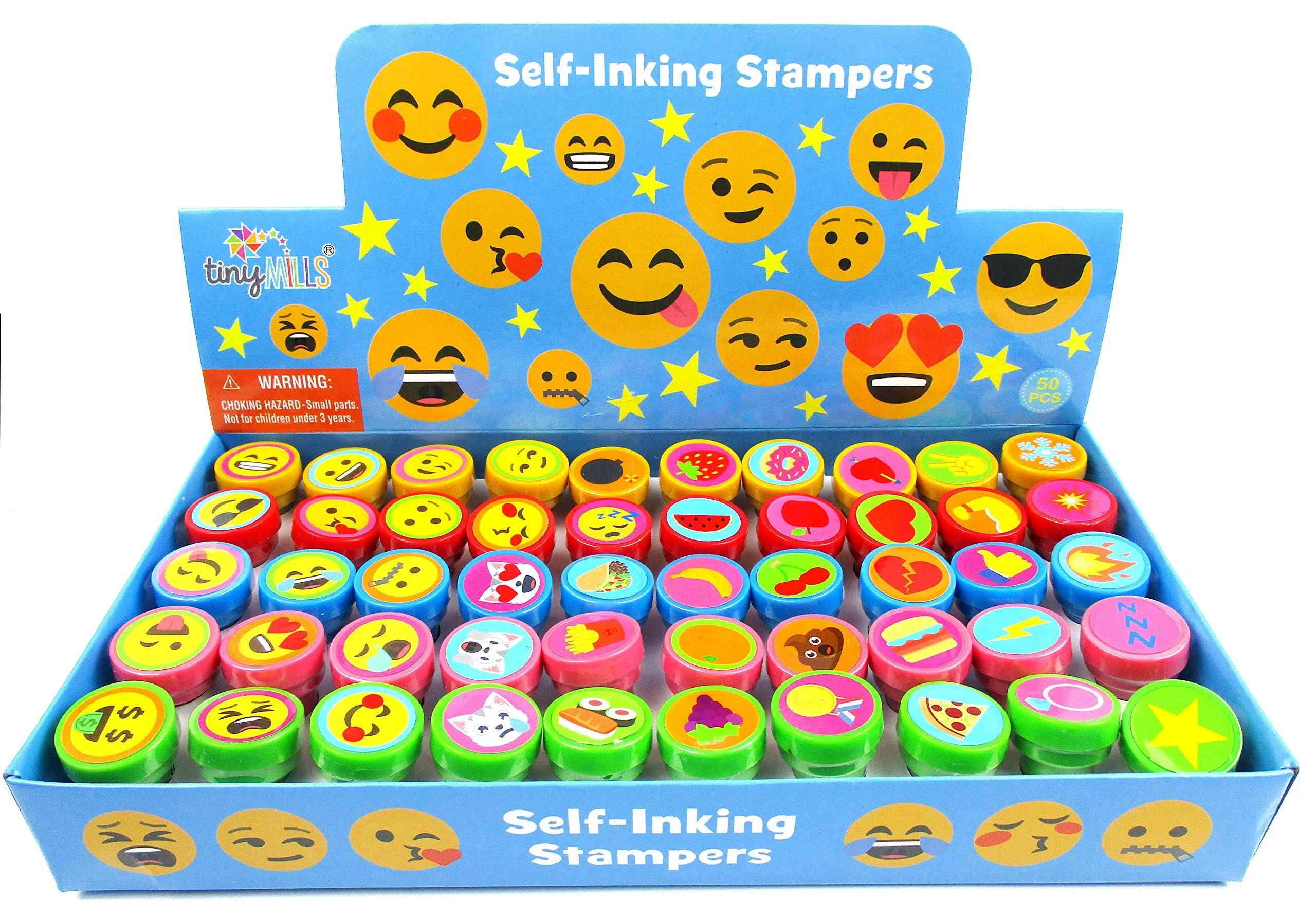 Emoji Assorted Stampers for Kids - 50 Pcs