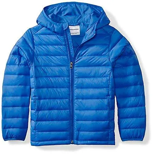 Amazon Essentials Boys and Toddlers' Lightweight Water-Resistant Packable Hooded Puffer Coat