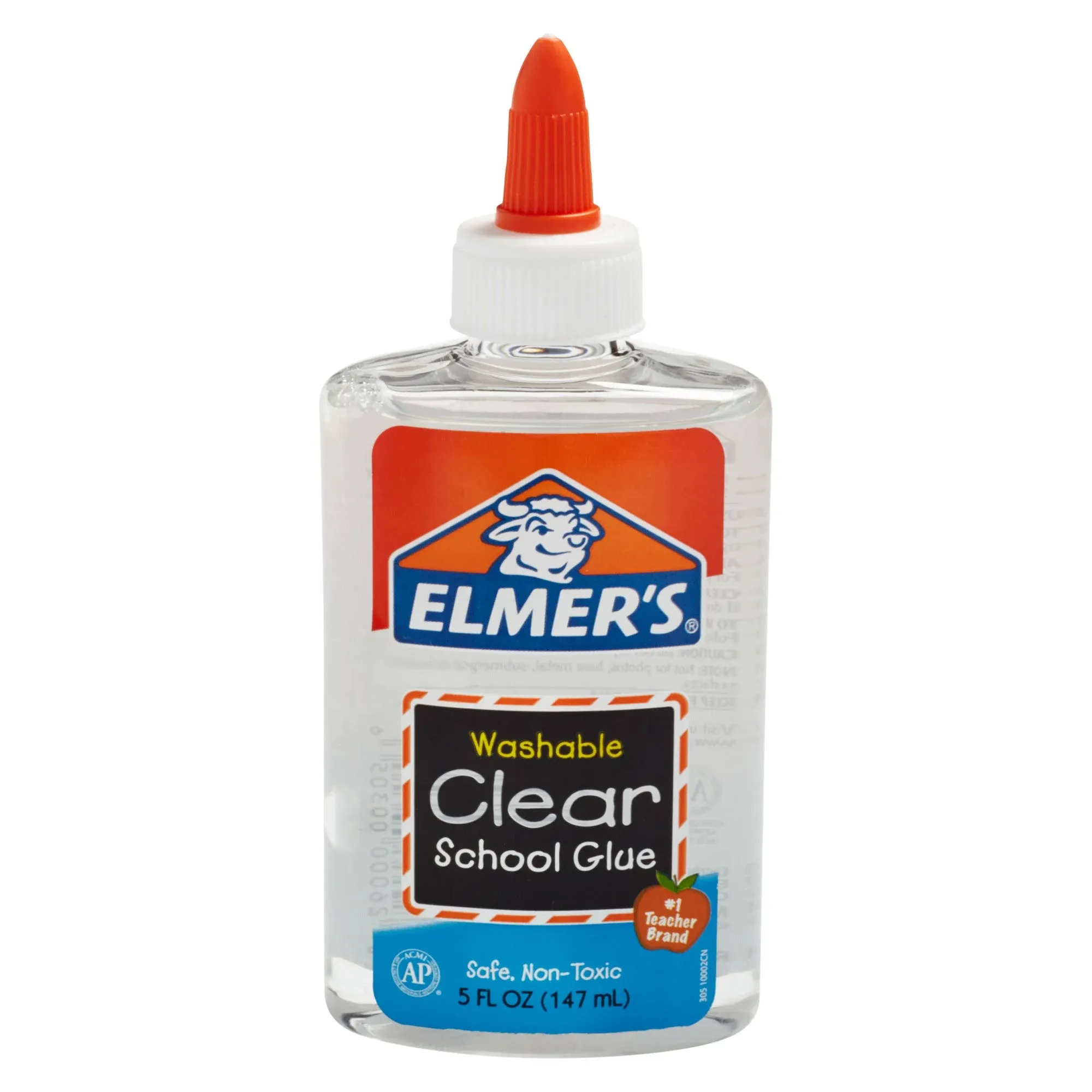 Elmer&#039;s Liquid School Glue, Clear, Washable, 9 Ounces, 1 Count