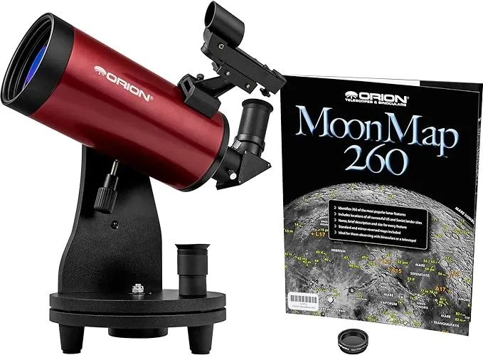 Orion StarMax 90mm TableTop Maksutov-Cassegrain Telescope Small But Powerful Portable Telescope for Adult & Family Stargazing of Moon, Planets & More