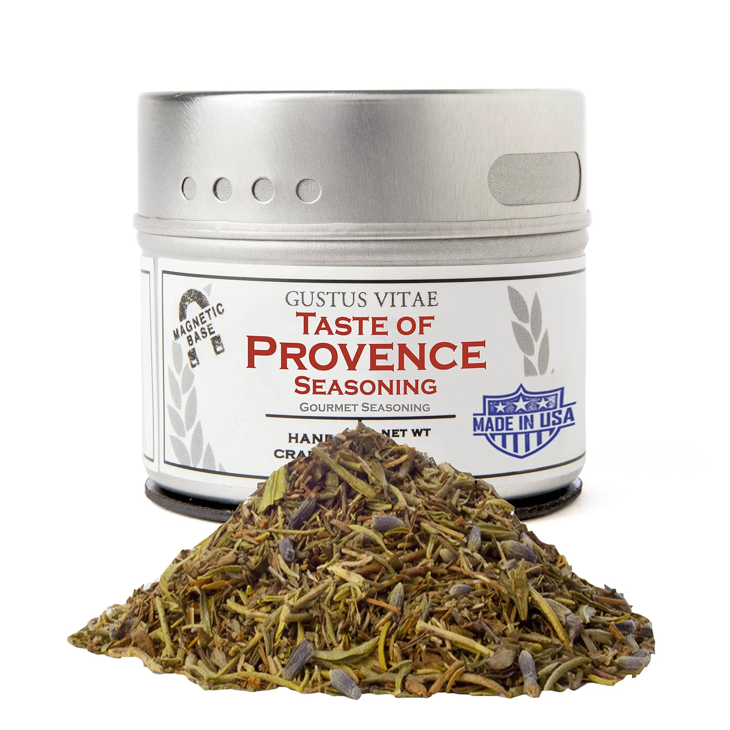 Taste of Provence - Gourmet Seasoning - Salt Free - Artisanal Spice Mix - Non GMO- Magnetic Tin - Small Batch