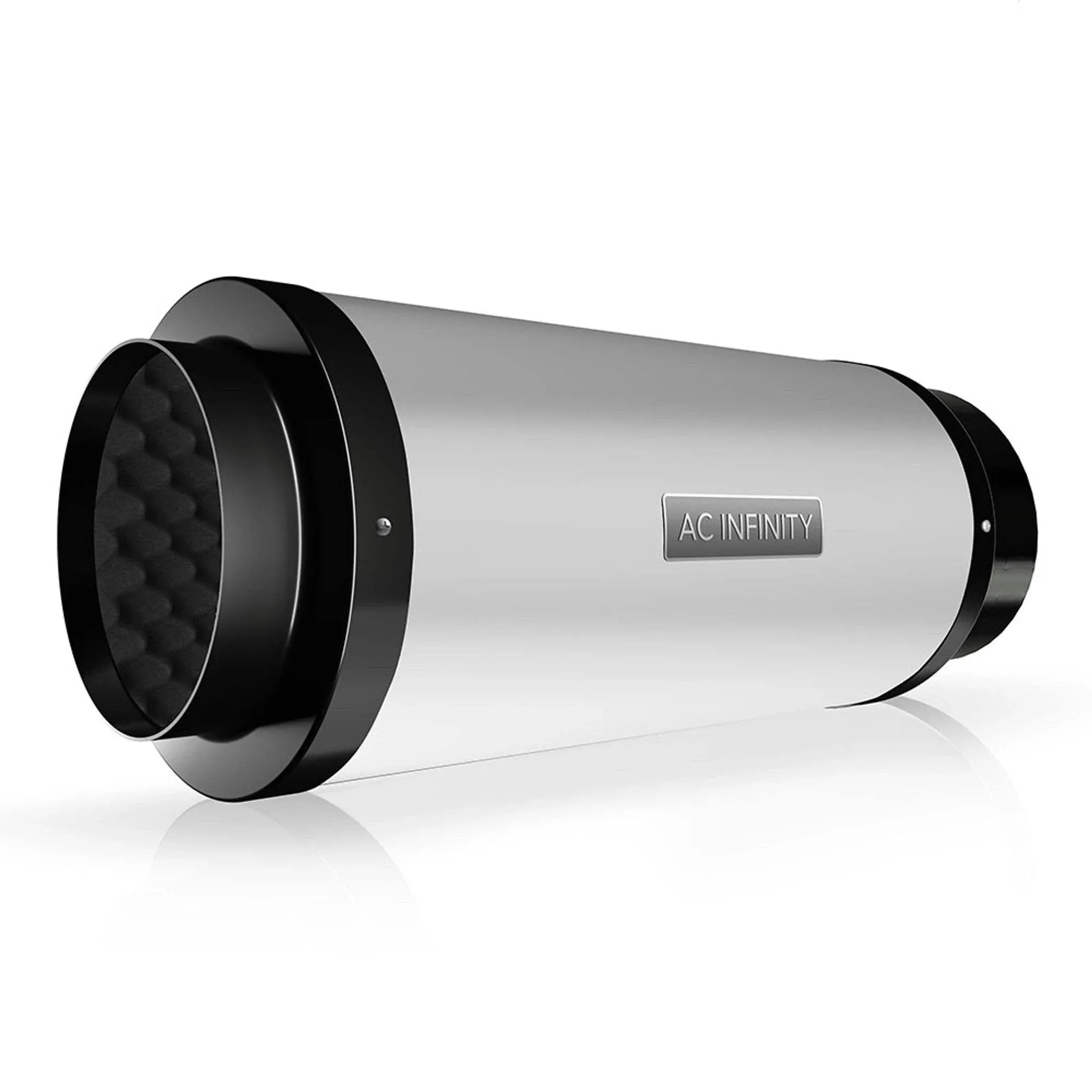 AC Infinity Duct Fan Silencer, 4” Noise Reduction Muffler for Grow Tent or Room