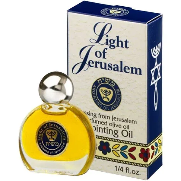 Light Of Jerusalem Anointing Oil For Prayer 0.25 fl.oz. Frankincense Myrrh Ci...