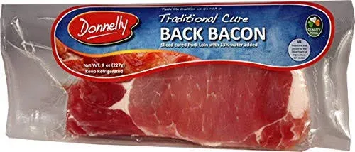 Donnelly Irish Back Bacon 227g (8oz) 8 Pack