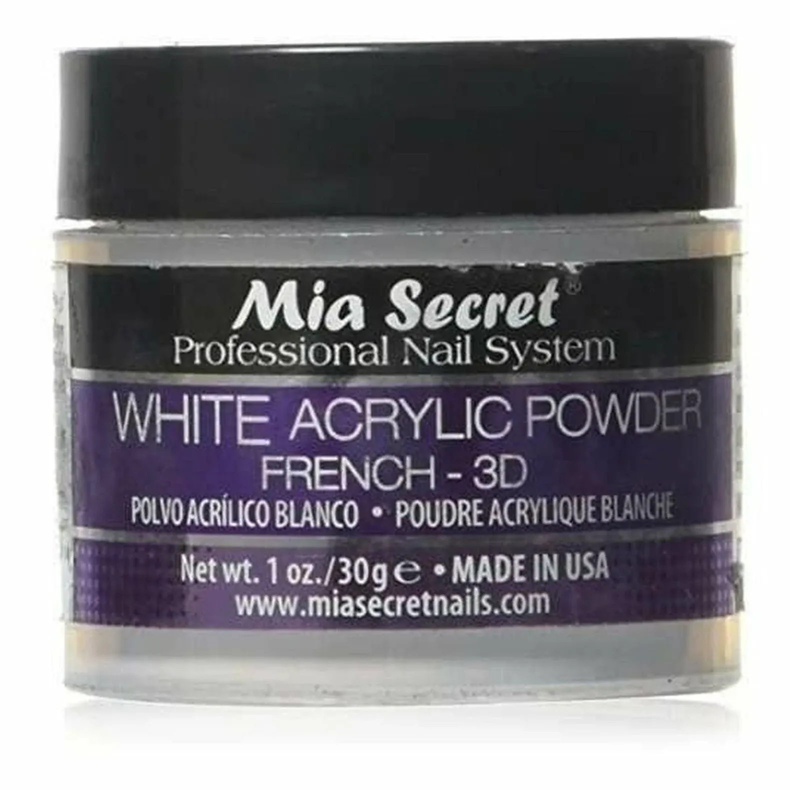 Mia Secret White Acrylic Powder (1oz)