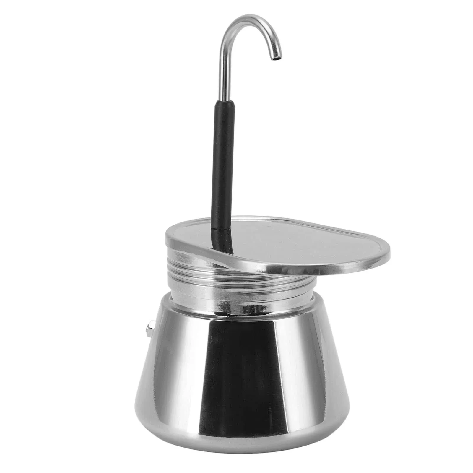 Espresso Maker, Single Spout Stovetop Moka Pot Stainless Steel Mini Stovetop ...