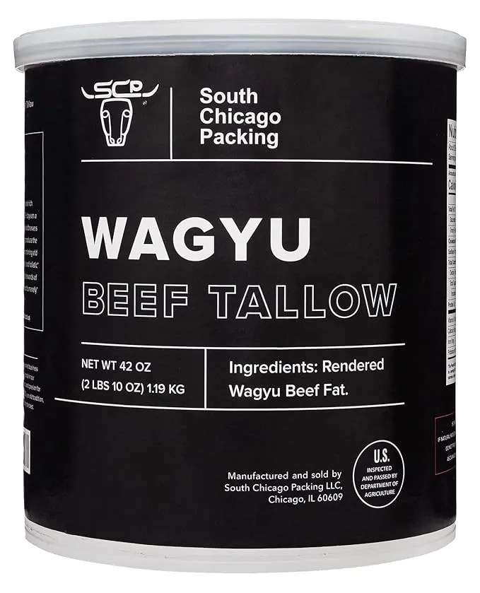 South Chicago Packing Wagyu Beef Tallow, 42 Ounces, Paleo-friendly<wbr/>, 100% Pure