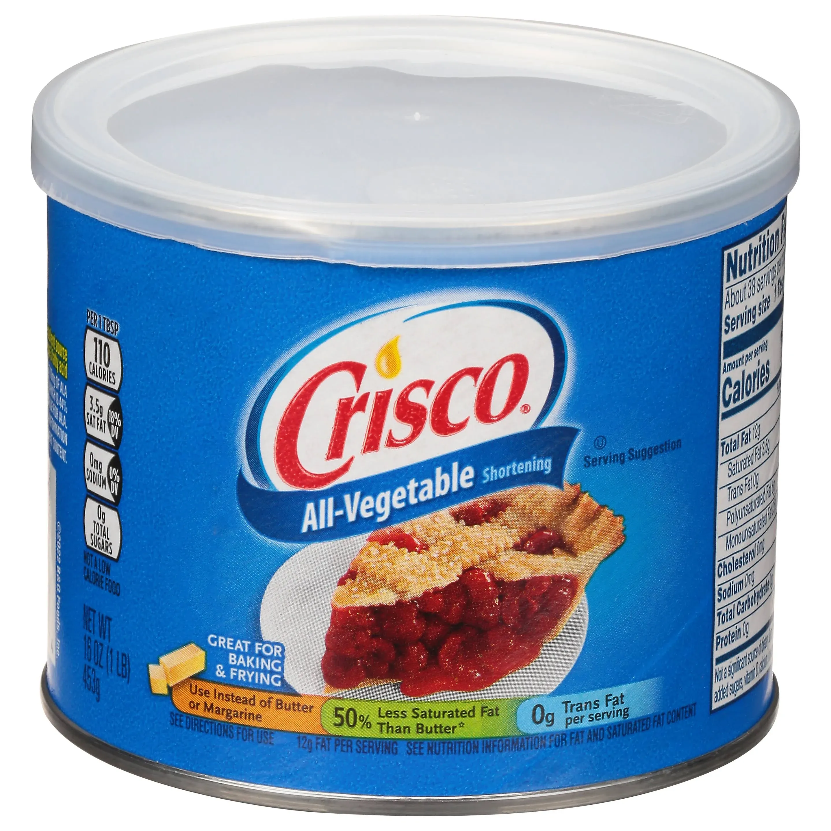 Crisco All-Vegetable Shortening, 16 Ounce