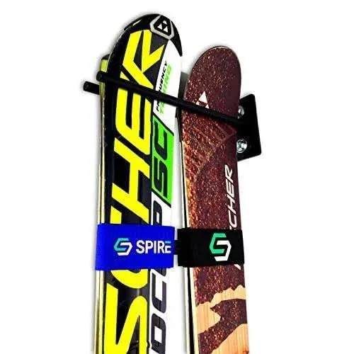 Couple Ski Wall Storage Rack | Steel Home and Garage Skis Mount (2)