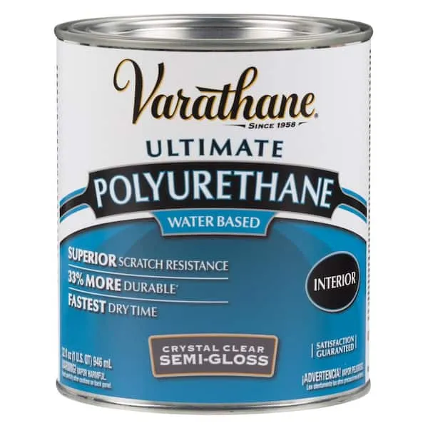 Varathane 1 qt. Clear Semi-Gloss Water-Based Interior Polyurethane