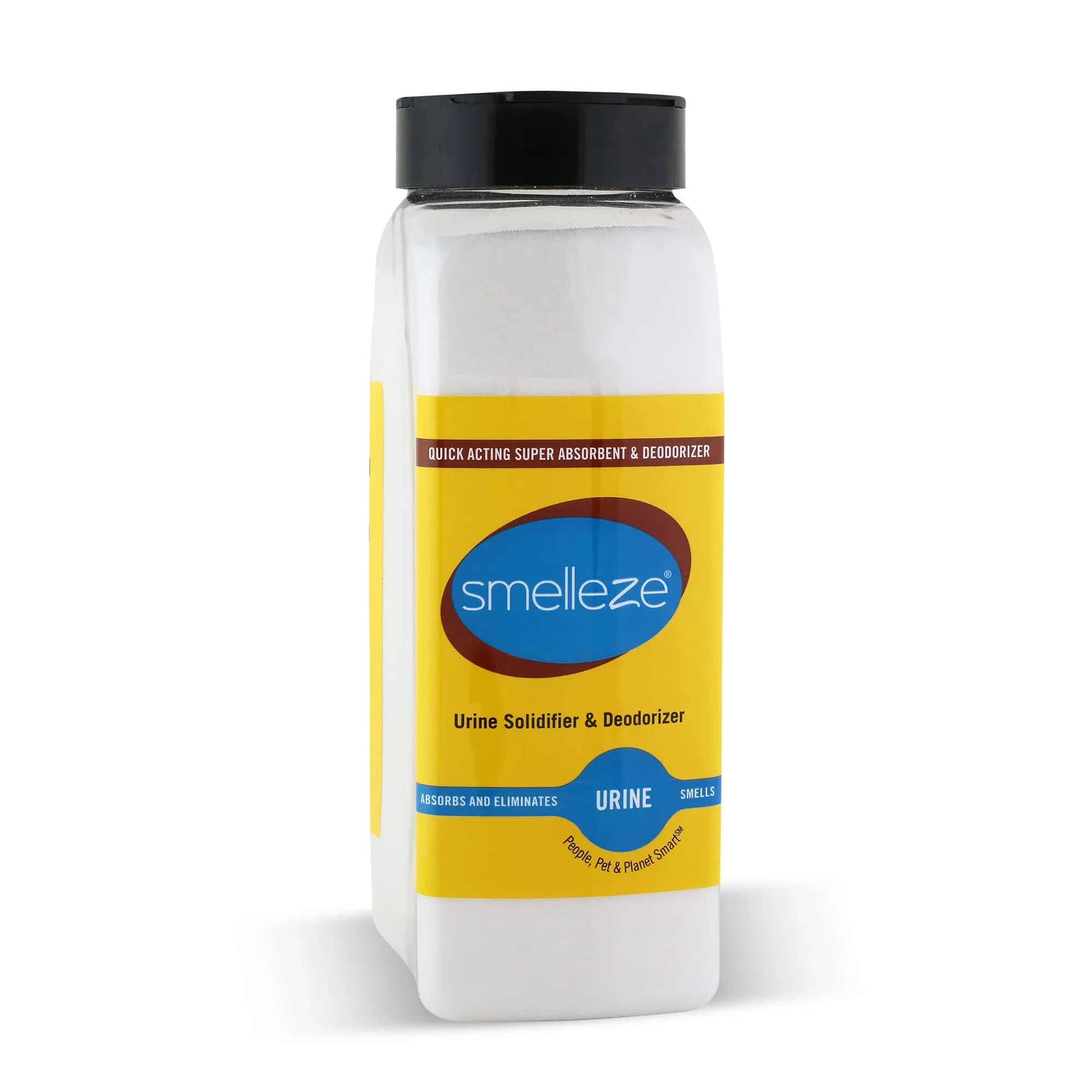 SMELLEZE Urine Absorber, Solidifier & Deodorizer: 2 lb. Granules for Portable Urinals & Bedpans