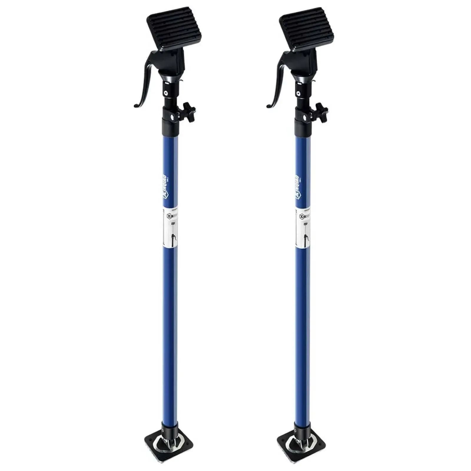 XINQIAO Third Hand Tool 3rd Hand Support System, Premium Steel Support Rod with 154 LB Capacity for Cabinet Jack, Drywall Jack& Cargo Bars, 49.2 in- 114.2 in Long, 2 PC, Blue