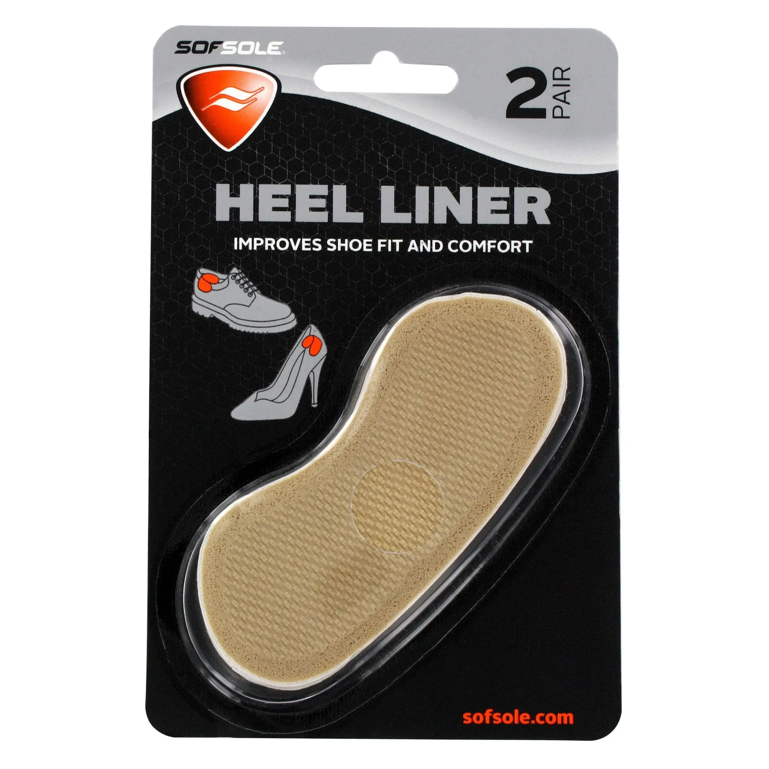 Sof Sole Heel Liner One Size