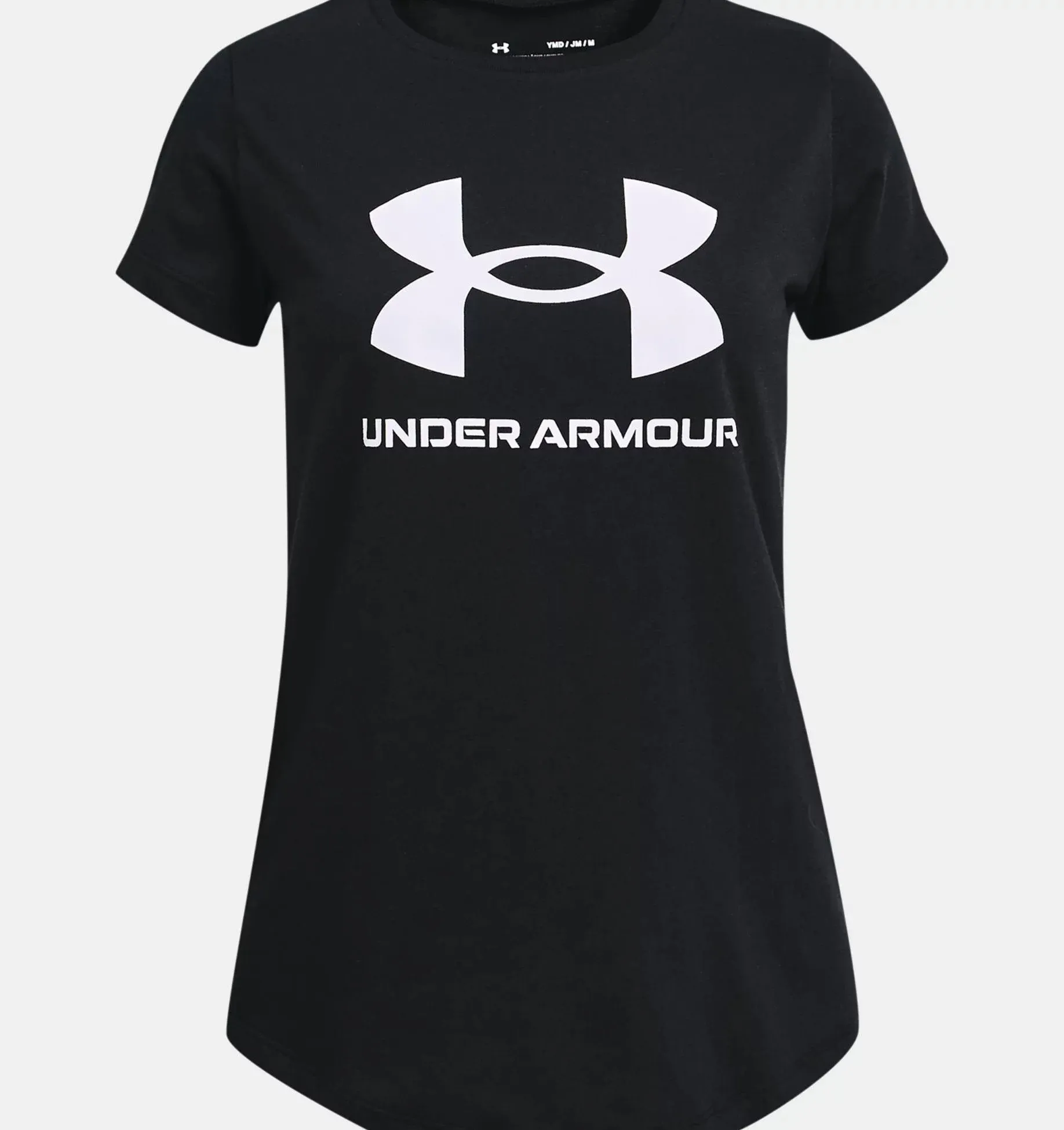 Under Armour Girls' Sportstyle Graphic Short Sleeve - Black, YSM