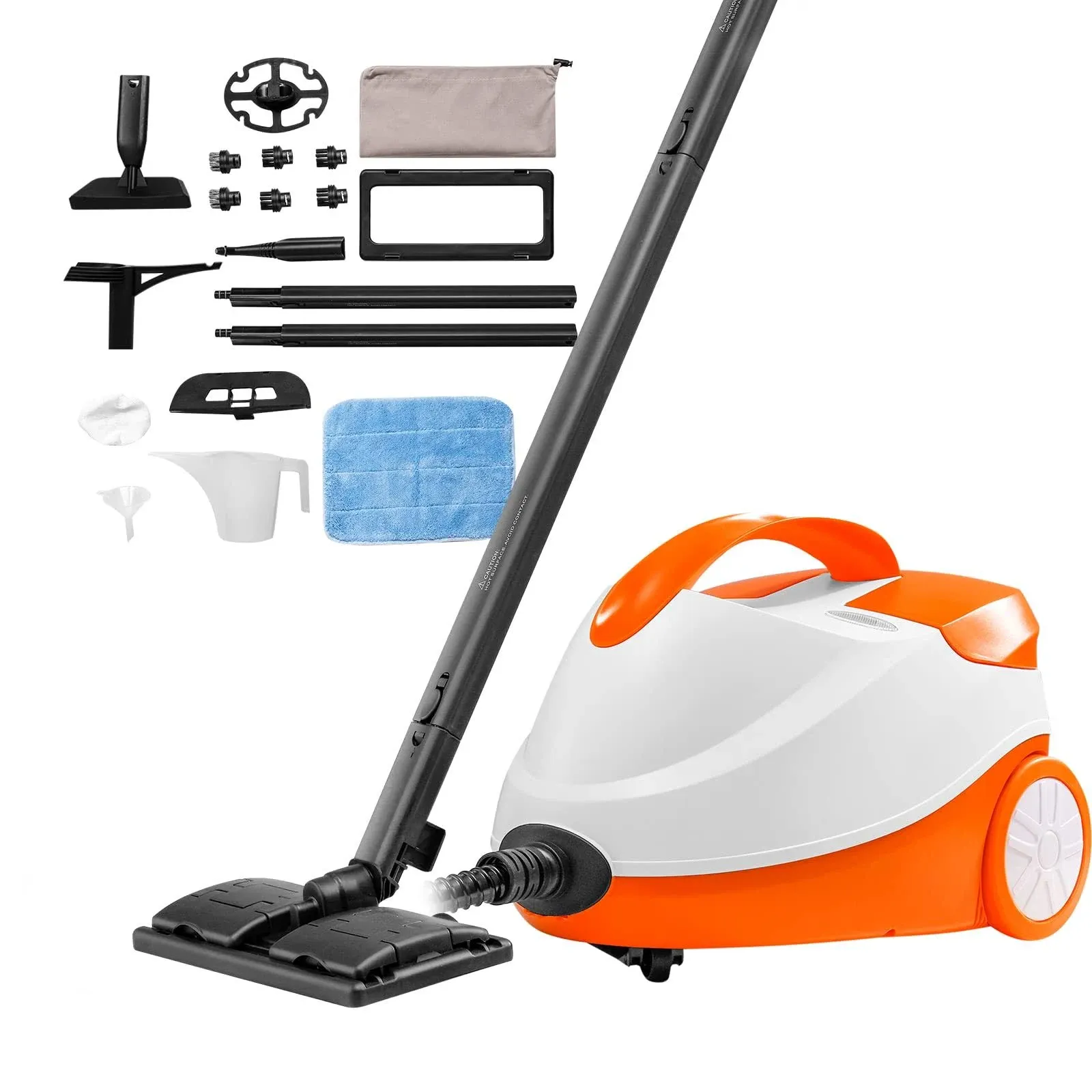 Steam Cleaner for Home Use, Portable Steam Cleaner with 20 Accessories, 51oz Tank & 18ft Power Cord, Steamer for Deep Cleaning Floors, Windows, Grout, Grills, Cars, and More