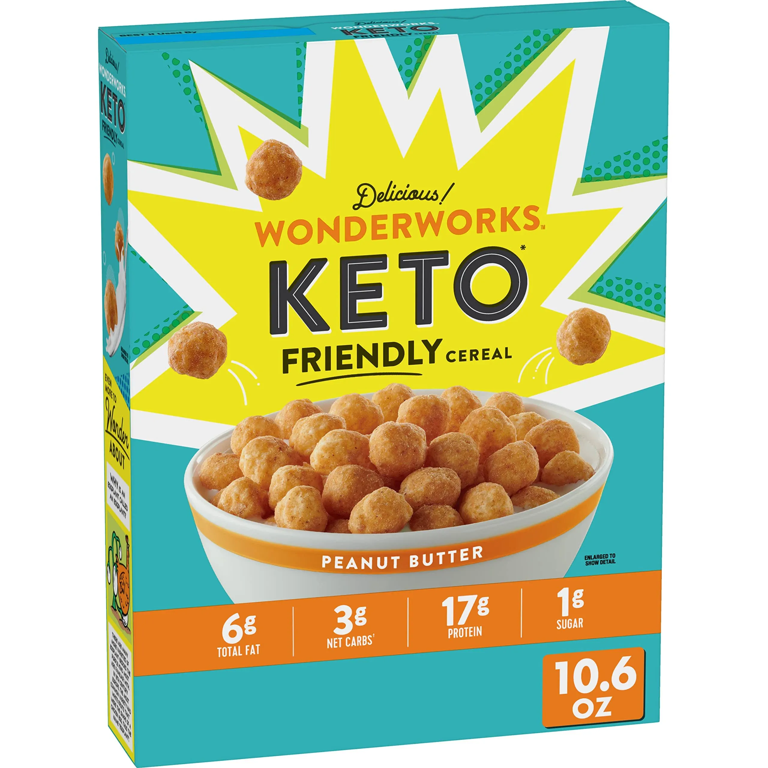 Wonderworks Cereal, Keto Friendly, Peanut Butter - 10.6 oz