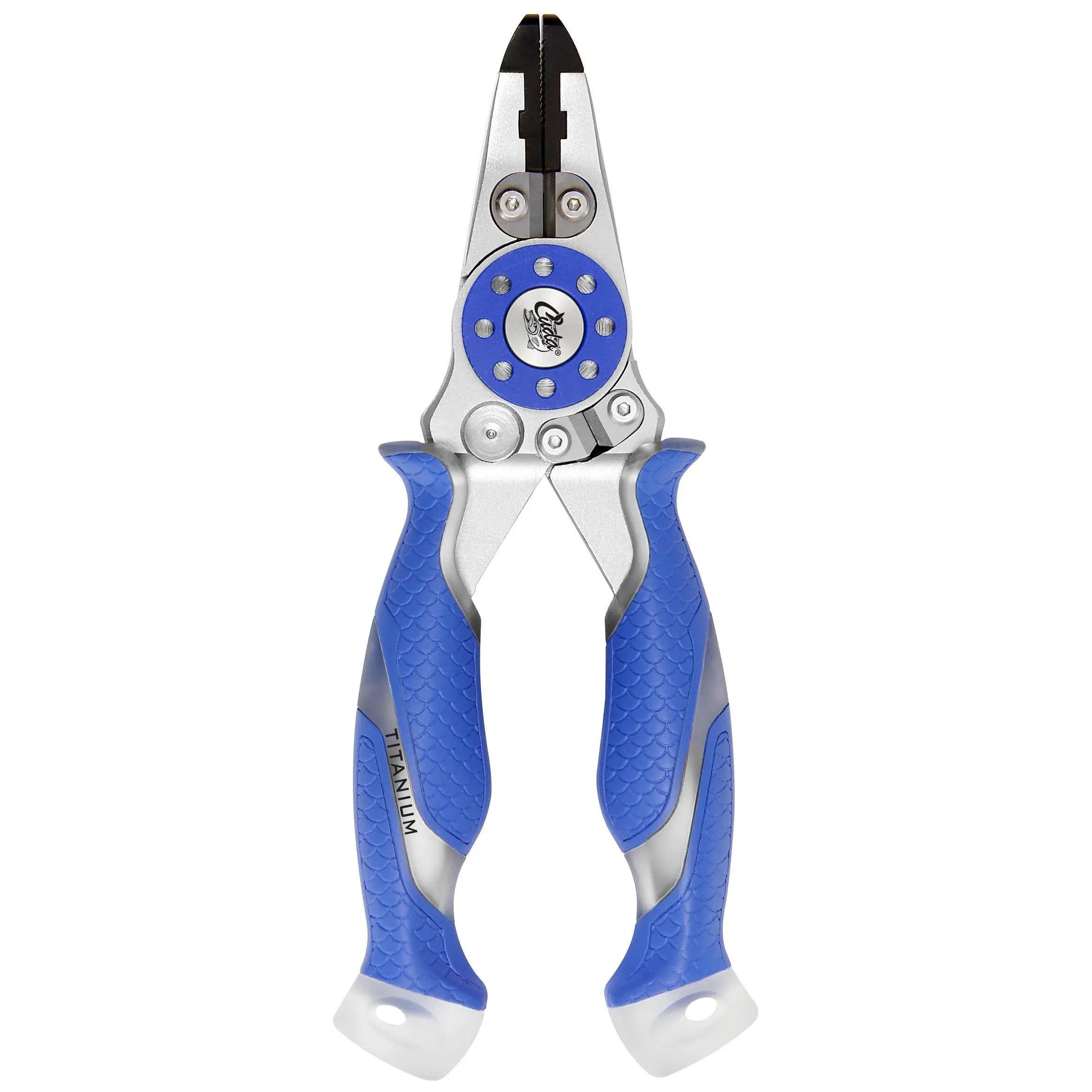 CUDA 7.5" Mono/Braid Fishing Pliers & Wire Cutters | Durable Wire, Braid, Mono & Fluorocarbon Cutter | Saltwater & Freshwater Use | Heavy Duty Nylon Sheath & Lanyard Included