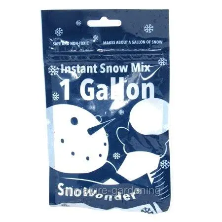 4 Gallons Artificial Fake Fluffy White Snow Powder, Like Magic. Let it Snow!