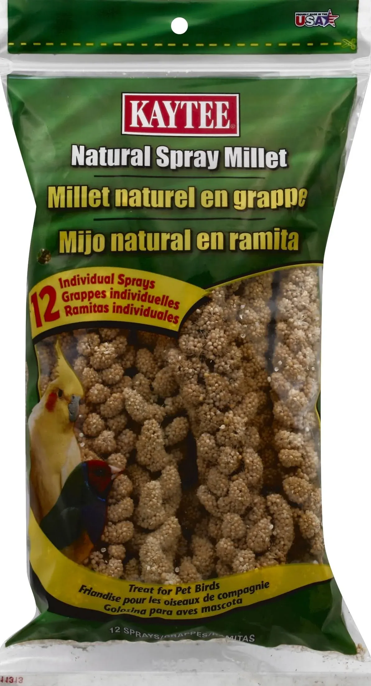 Kaytee Spray Millet, Natural - 12 sprays