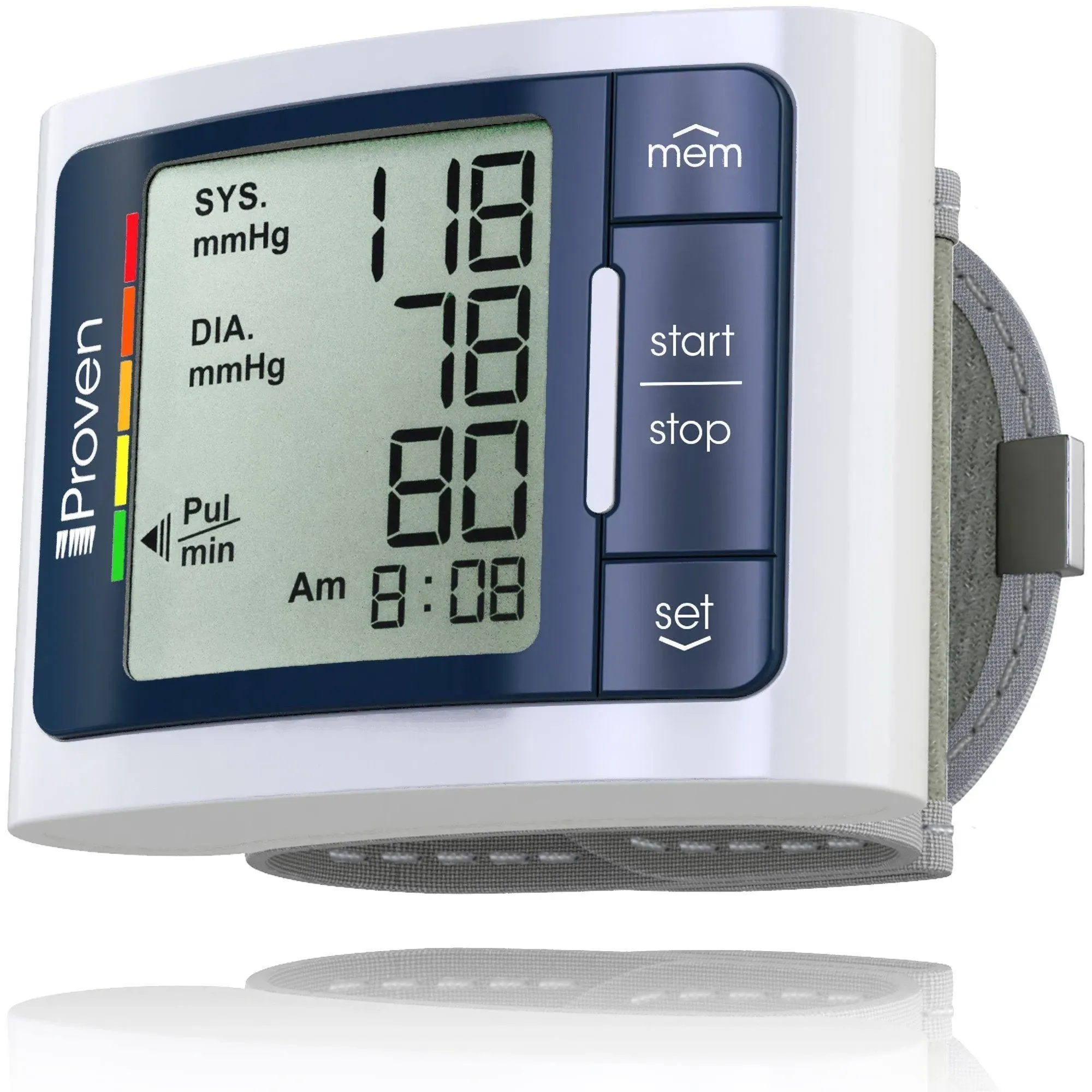  Blood Pressure Monitor Wrist for Home Use, Heart Rate Monitor &amp; Large 