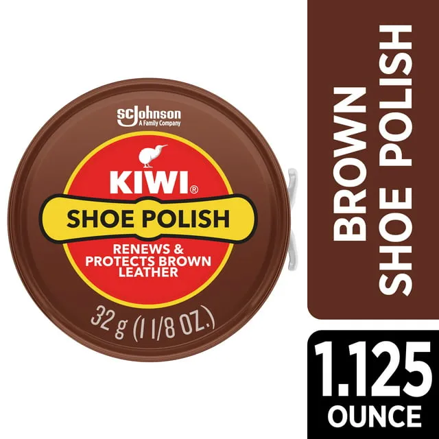 KIWI Paste Polish, Brown - 1-1/8 oz tin