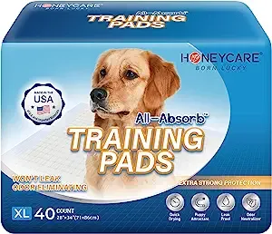 Honey Care All-Absorb Dog Pee Pads 28" x 34" (Pack of 7), Ultra Absorbent and ...