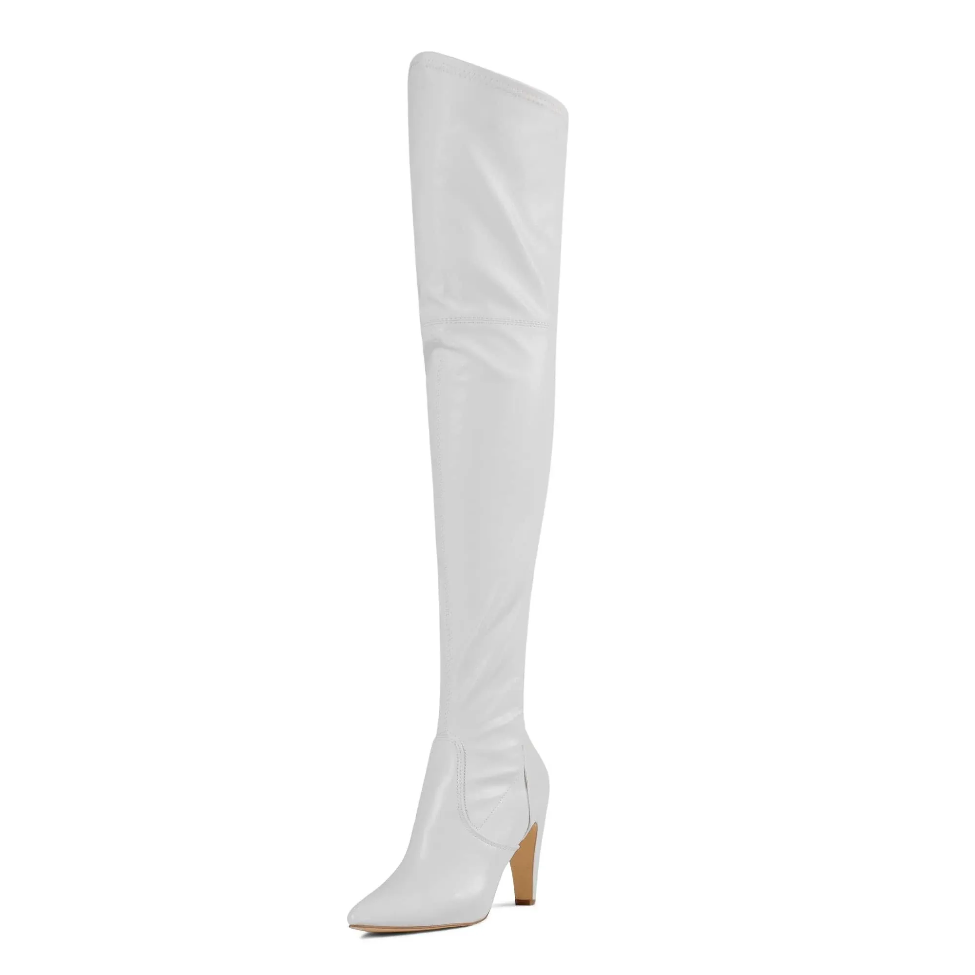 DREAM PAIRS Women&#039;s Thigh High Boots Over The Knee Heels Long Pointed Toe Boots.